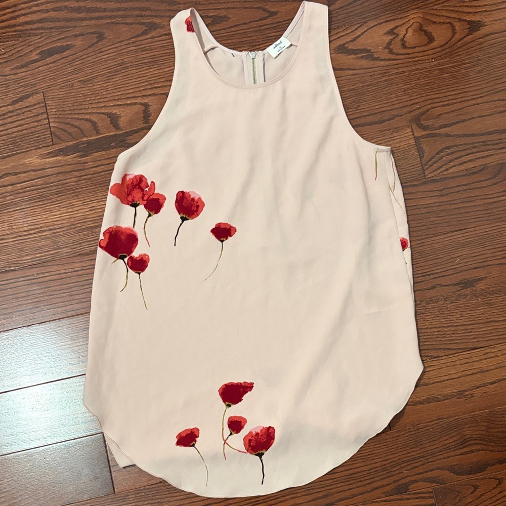 Wilfred Blush Pink Floral Print Sleeveless Tank